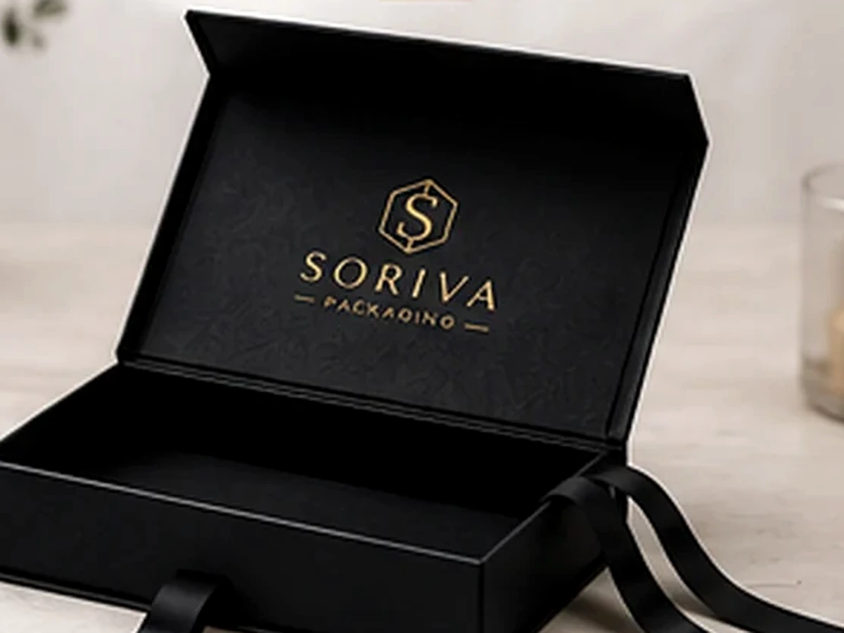 Custom magnetic rigid box with luxury finish