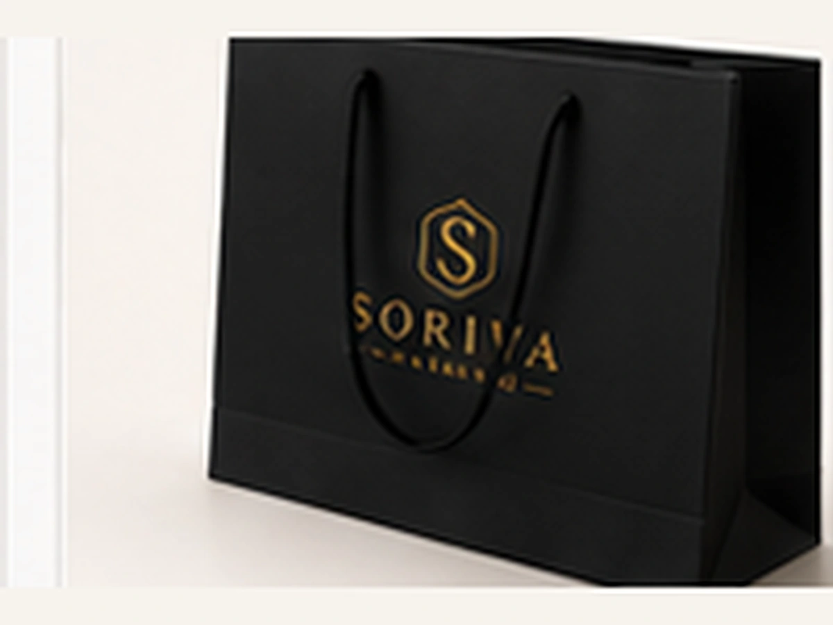 Custom luxury paper bags with branded handles